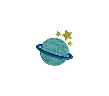 Mini Planet Embroidery Design