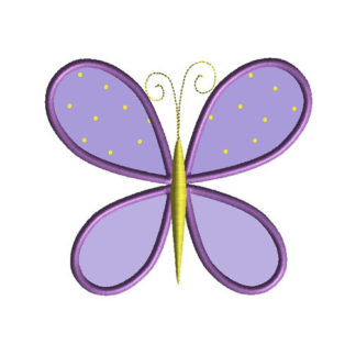 Butterfly II Applique Machine Embroidery Design 1