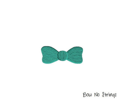 Mini Bow no Strings Machine Embroidery Design