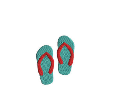 Mini Flip Flops Embroidery Design