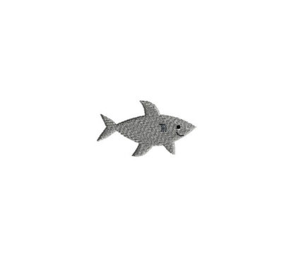Mini Shark Embroidery Design
