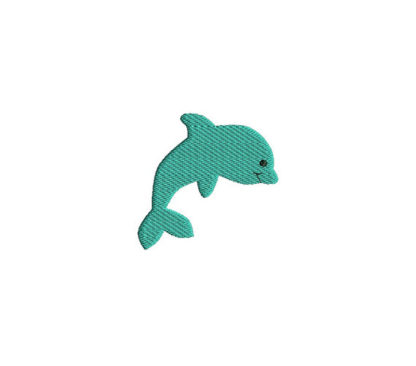 Mini Dolphin Embroidery Design