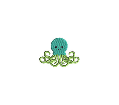 Mini Octopus Embroidery Design