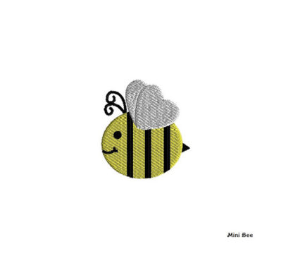 Mini Bee Embroidery Design