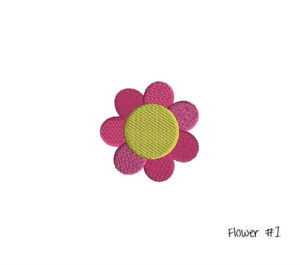 Mini Flowers Machine Embroidery Design Set