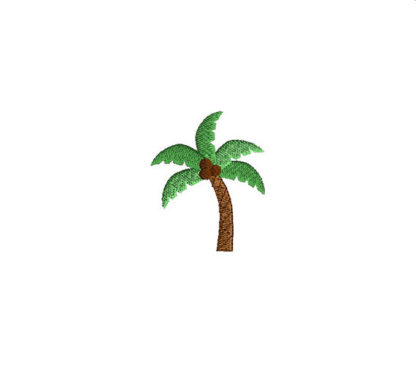 Mini Palm Tree Embroidery Design