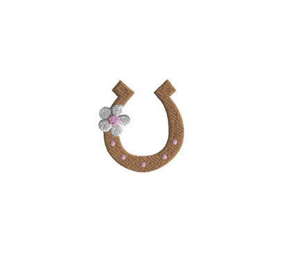 Mini Horseshoe Embroidery Design