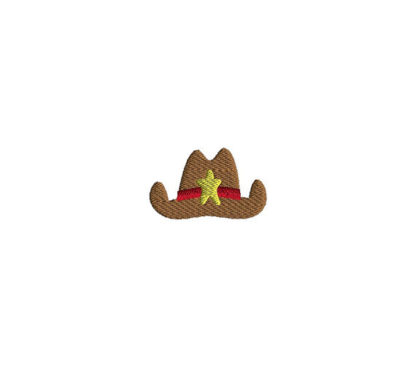 Mini Cowboy Hat Embroidery Design