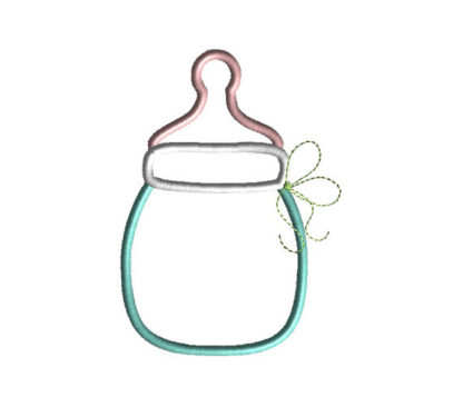 Baby Bottle 2 Applique Machine Embroidery Design 3