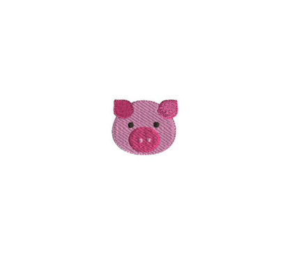 Mini Pig Embroidery Design