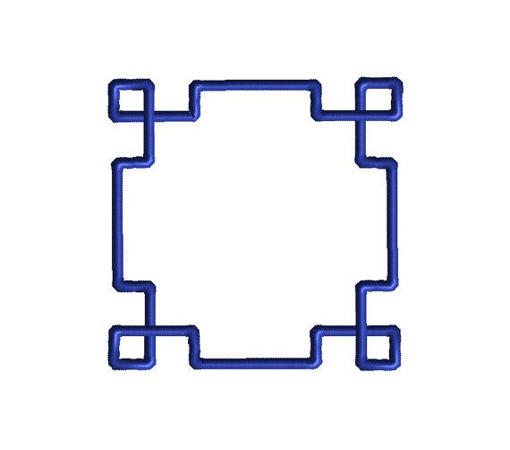 Greek Key Frame Applique Machine Embroidery Design 3 Greek Key Frame Applique Machine Embroidery Design 3