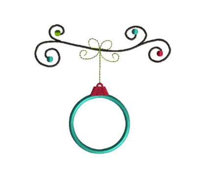 Hanging Ornament II Applique Machine Embroidery Design 3