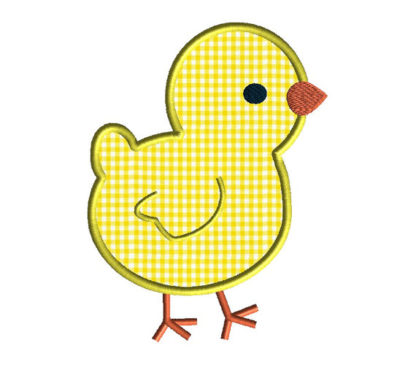 Baby Chick 2 Applique Machine Embroidery Design 1