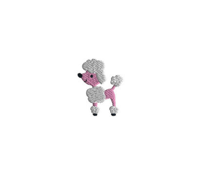 Mini Poodle Embroidery Design