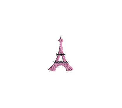 Mini Eiffel Tower Embroidery Design