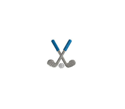 Mini Golf Clubs Embroidery Design