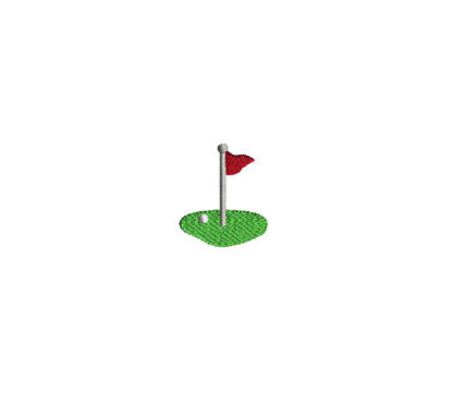 Mini Golf Green Embroidery Design