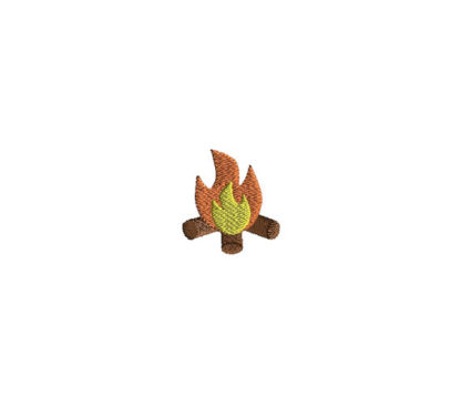 Mini Camp Fire Embroidery Design