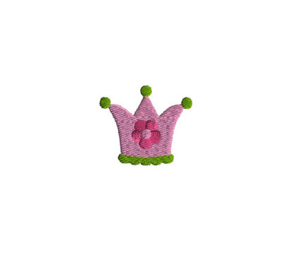Mini Princess Crown Embroidery Design
