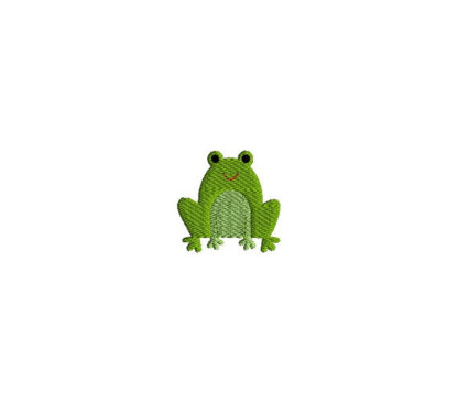 Mini Frog Embroidery Design