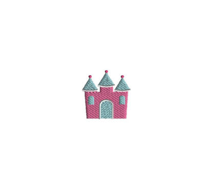 Mini Castle Embroidery Design