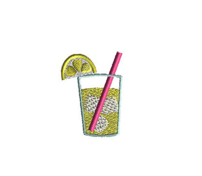 Mini Lemonade Machine Embroidery Design
