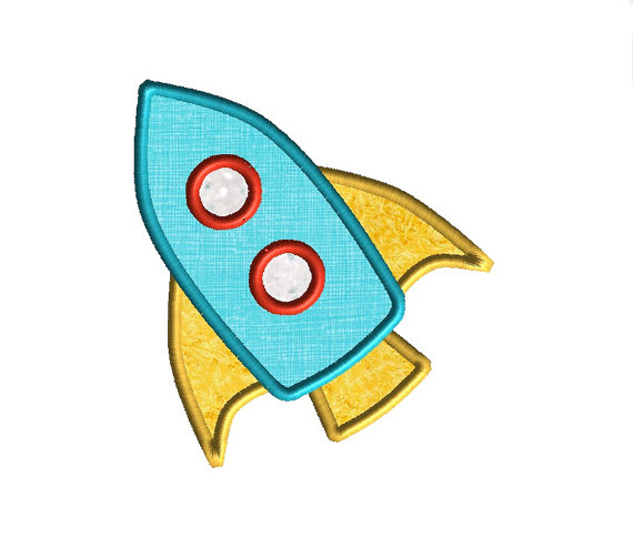 Rocket 2 Applique Machine Embroidery Design 1 Rocket 2 Applique Machine Embroidery Design 1