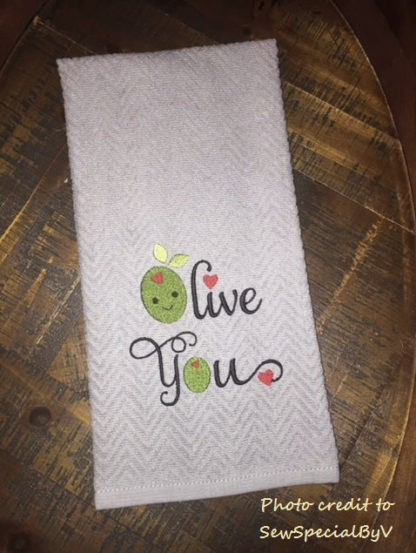 Mini Olive Machine Embroidery Design 2