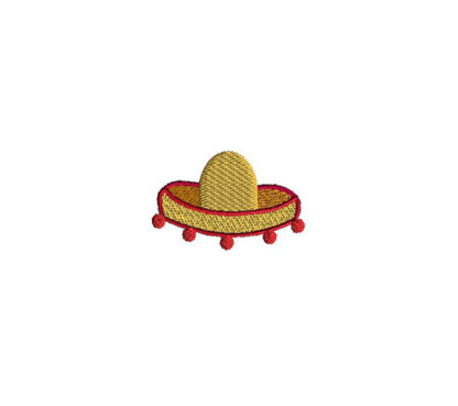 Mini Sombrero Machine Embroidery Design