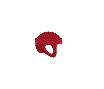 Mini Hockey Helmet Machine Embroidery Design