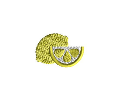 Mini Lemon Slice Embroidery Design