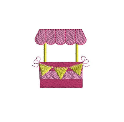 Mini Lemonade Stand Machine Embroidery Design