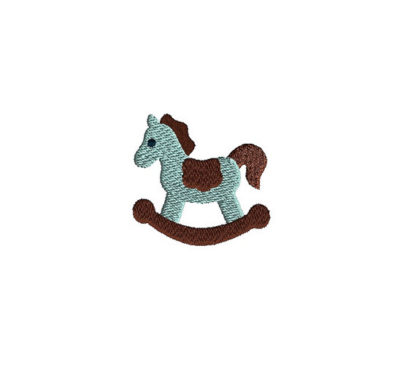 Mini Rocking Horse Embroidery Design