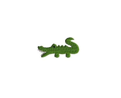 Mini Alligator Embroidery Design