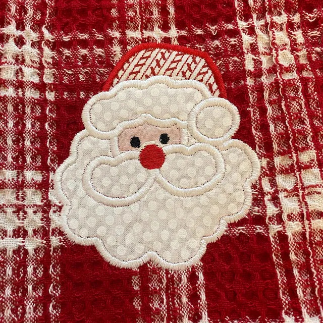 santa face applique image