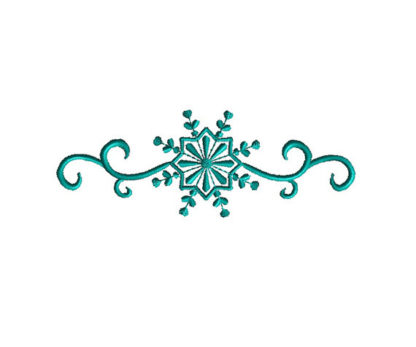 Snowflake Border Applique Machine Embroidery Design 1