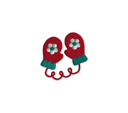 Mini mittens Machine Embroidery Design