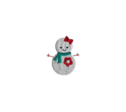 Mini snowman Machine Embroidery Design