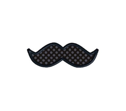 Mustache Pack Applique Machine Embroidery Design 2