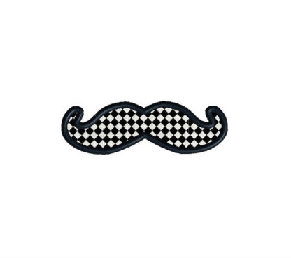 Mustache Pack Applique Machine Embroidery Design 3