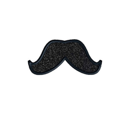 Mustache Pack Applique Machine Embroidery Design 5