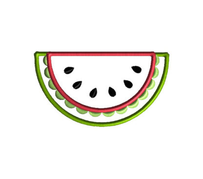 Watermelon Slice Applique Machine Embroidery Design 2