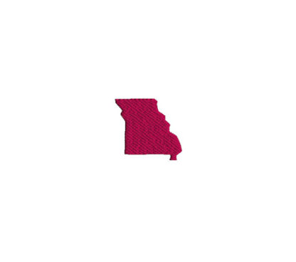 Mini Missouri State Shape Machine Embroidery Design