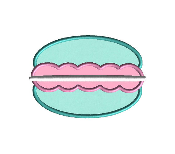 Macaroon Applique Machine Embroidery Design 1 Macaroon Applique Machine Embroidery Design 1