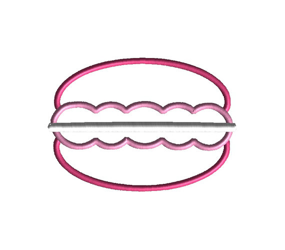 Macaroon Applique Machine Embroidery Design 2 Macaroon Applique Machine Embroidery Design 2