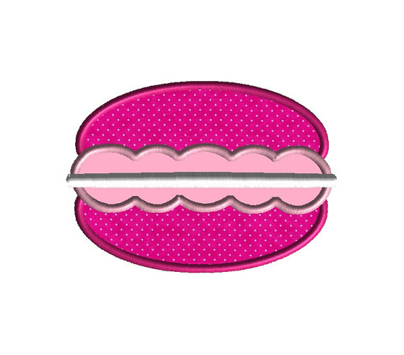 Macaroon Applique Machine Embroidery Design 3 Macaroon Applique Machine Embroidery Design 3
