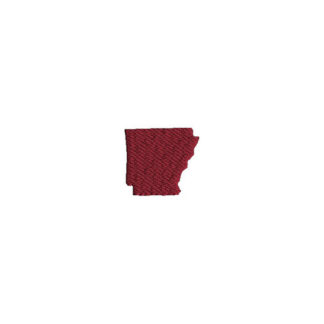 Mini Arkansas State Shape Machine Embroidery Design