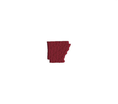 Mini Arkansas State Shape Machine Embroidery Design