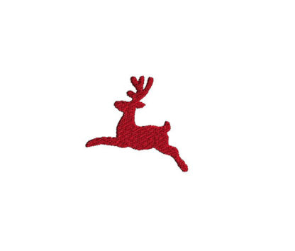 Mini Reindeer Silhouette 1 Machine Embroidery Design 2