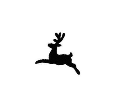 Mini Reindeer Silhouette 1 Machine Embroidery Design 1